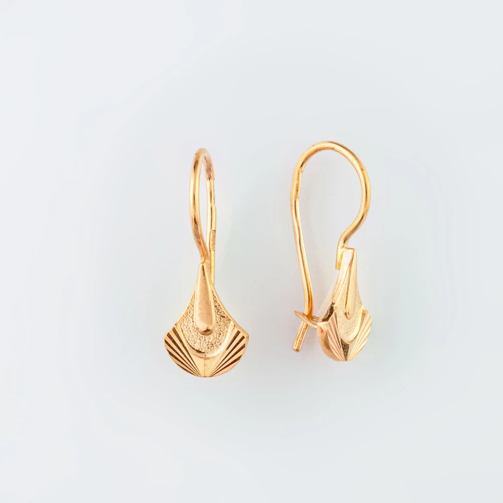 Серьги из красного золота 585 пробы