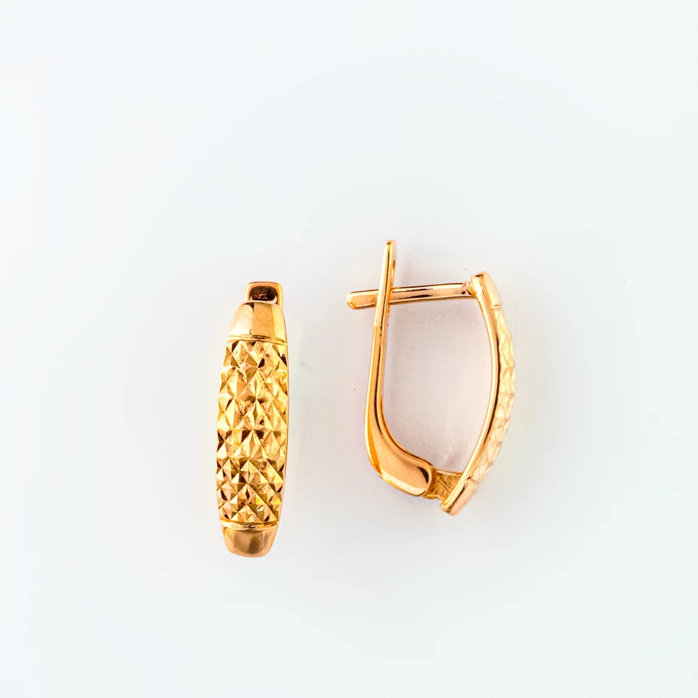 Серьги из красного золота 585 пробы