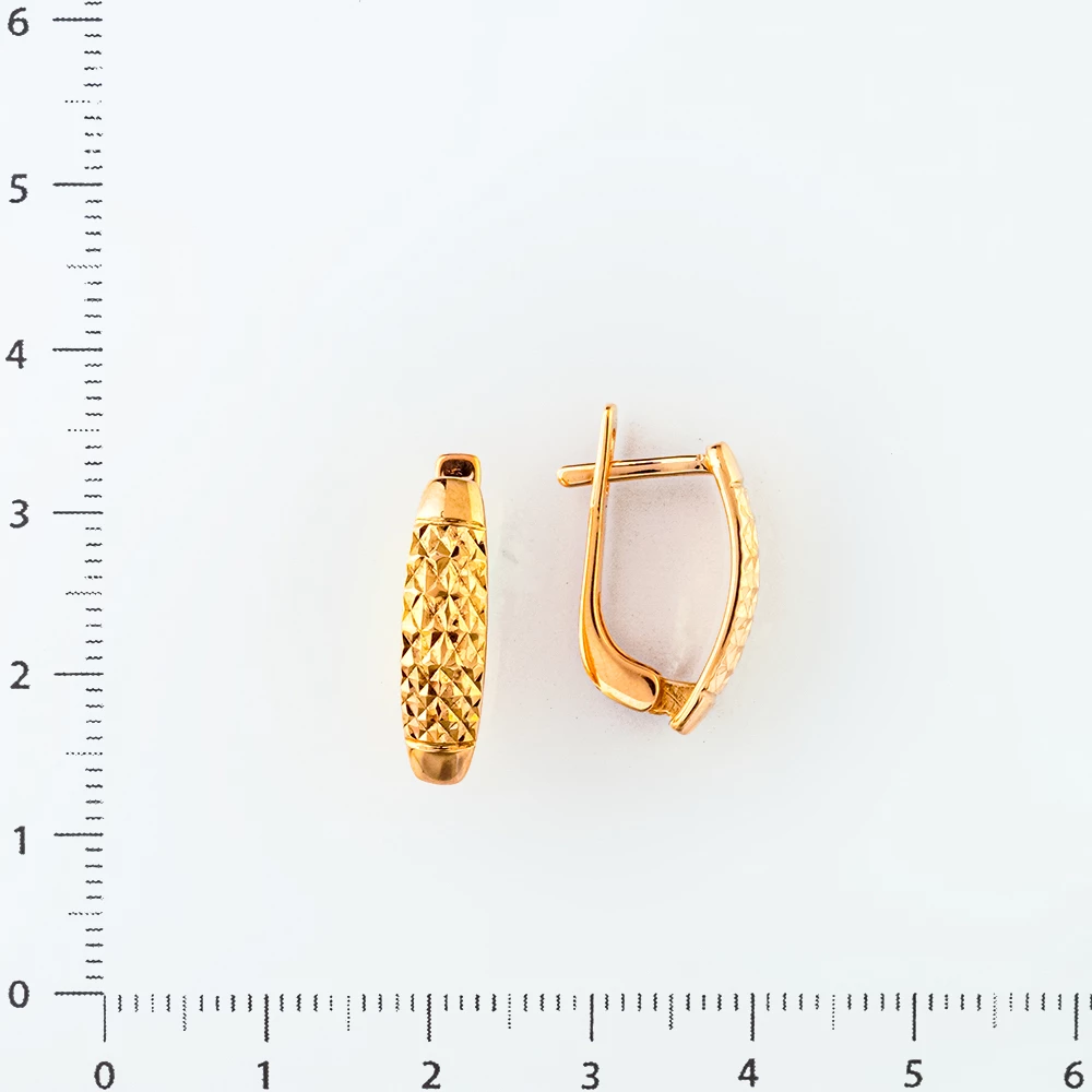 Серьги из красного золота 585 пробы