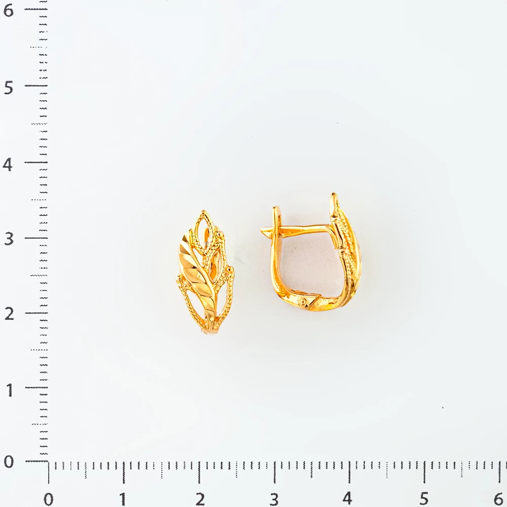 Серьги из красного золота 585 пробы