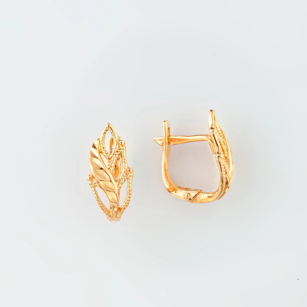 Серьги из красного золота 585 пробы