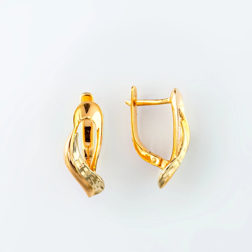 Серьги из красного золота 585 пробы