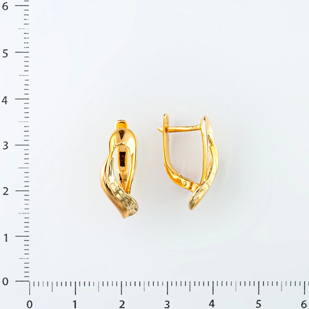 Серьги из красного золота 585 пробы