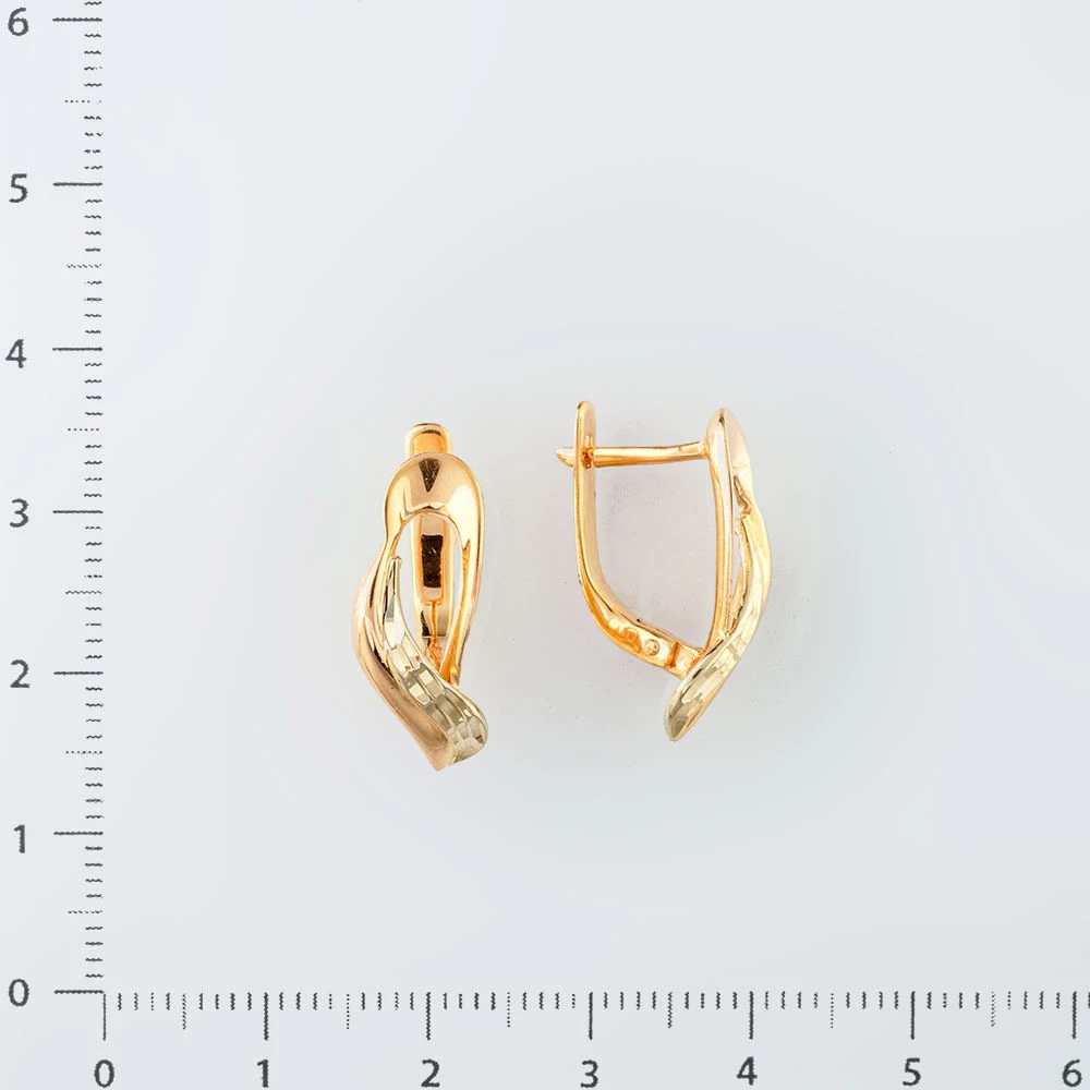 Серьги из красного золота 585 пробы