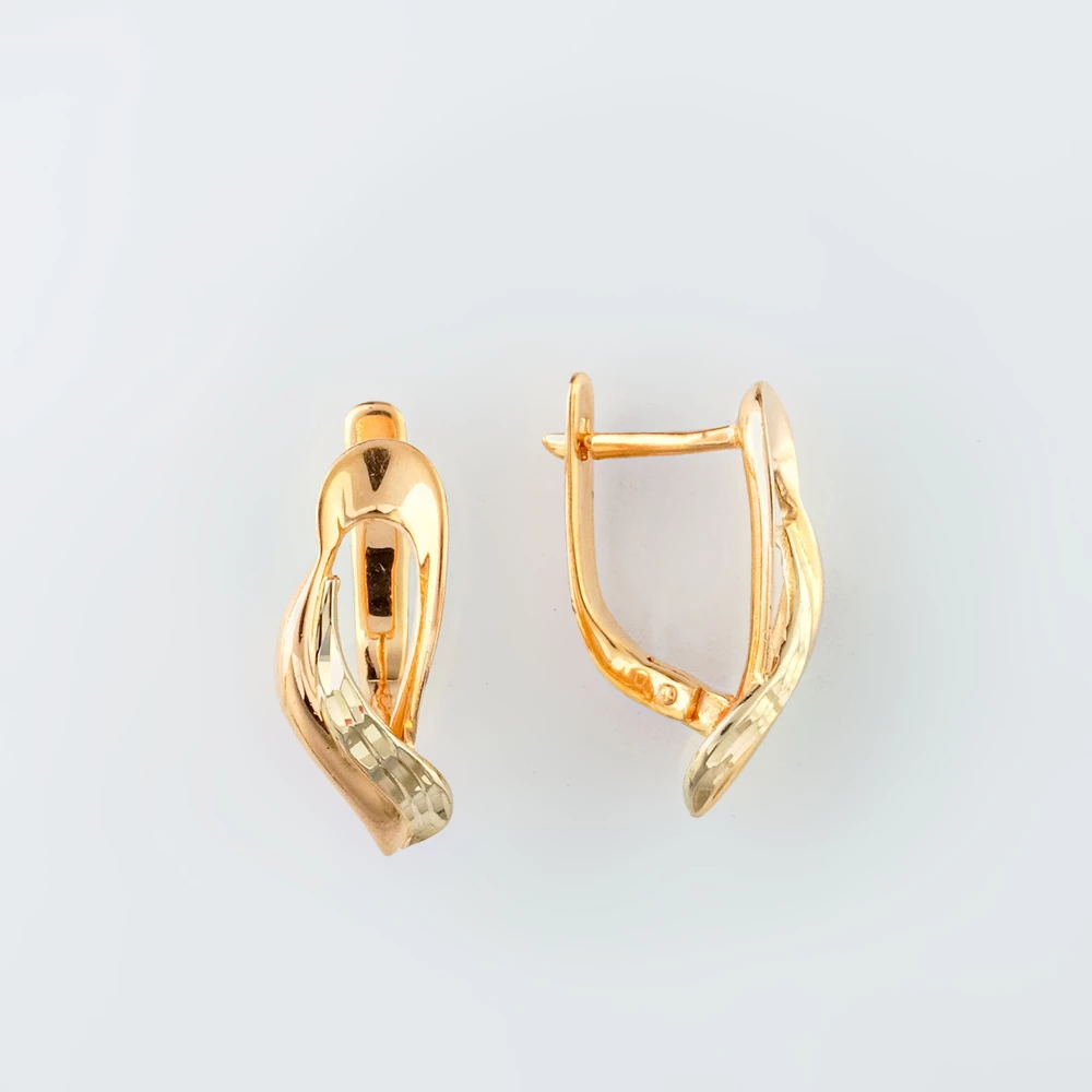 Серьги из красного золота 585 пробы