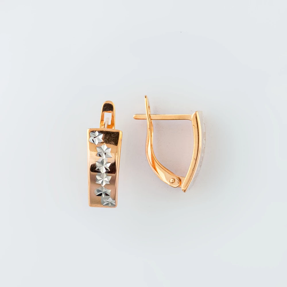 Серьги из красного золота 585 пробы