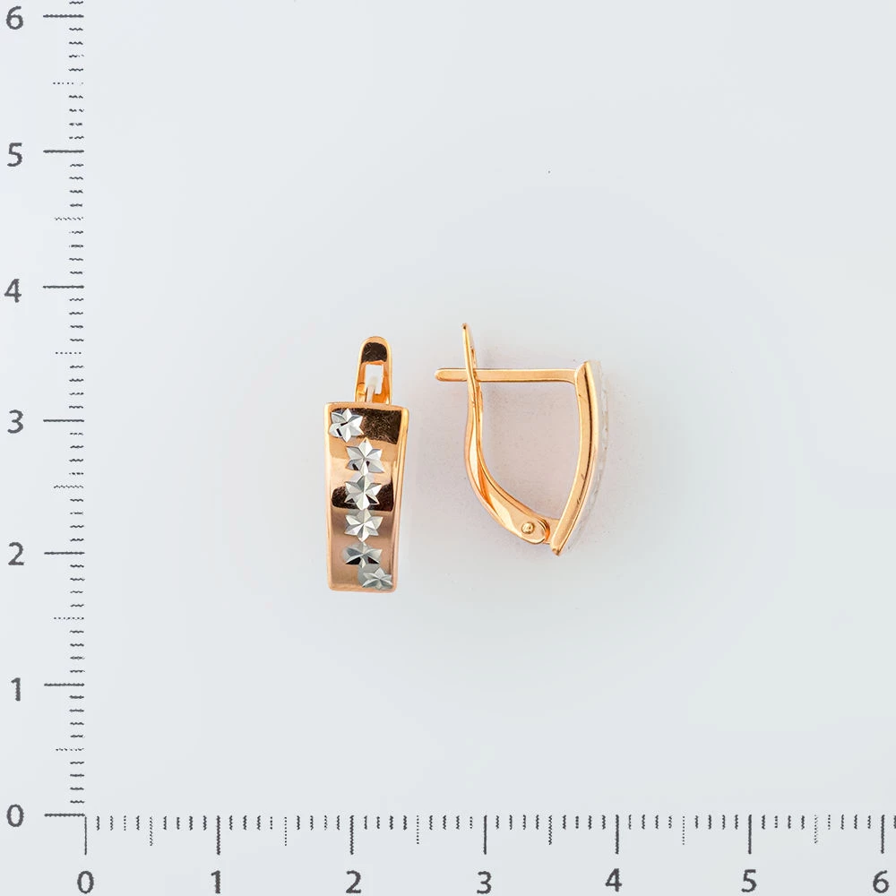 Серьги из красного золота 585 пробы