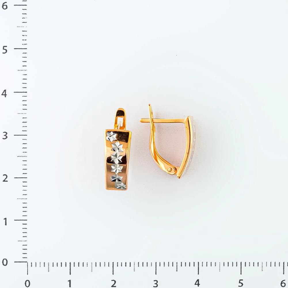 Серьги из красного золота 585 пробы
