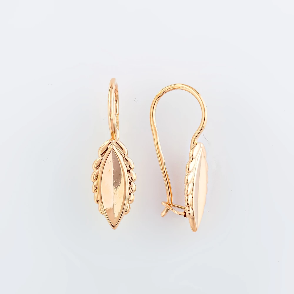 Серьги из красного золота 583 пробы