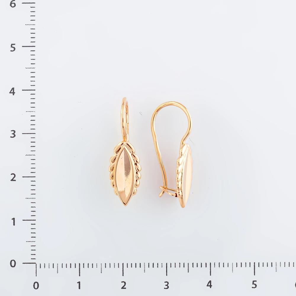 Серьги из красного золота 583 пробы