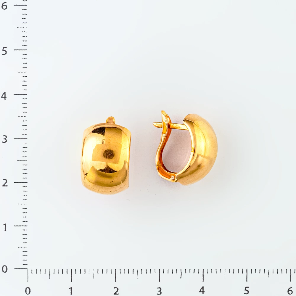 Серьги из красного золота 585 пробы
