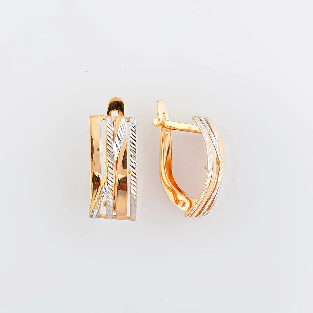 Серьги из красного золота 585 пробы