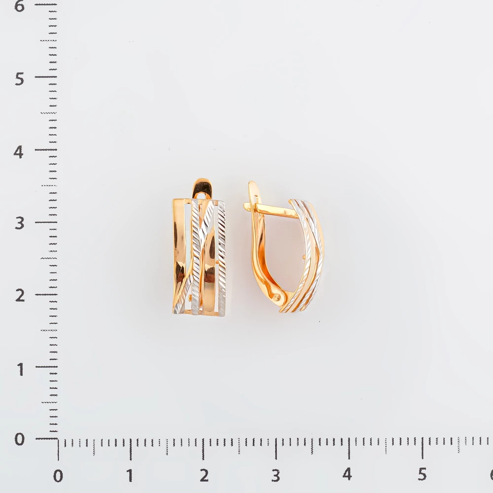 Серьги из красного золота 585 пробы