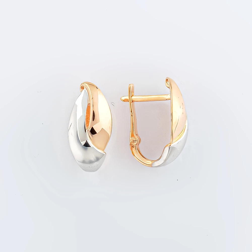 Серьги из красного золота 585 пробы