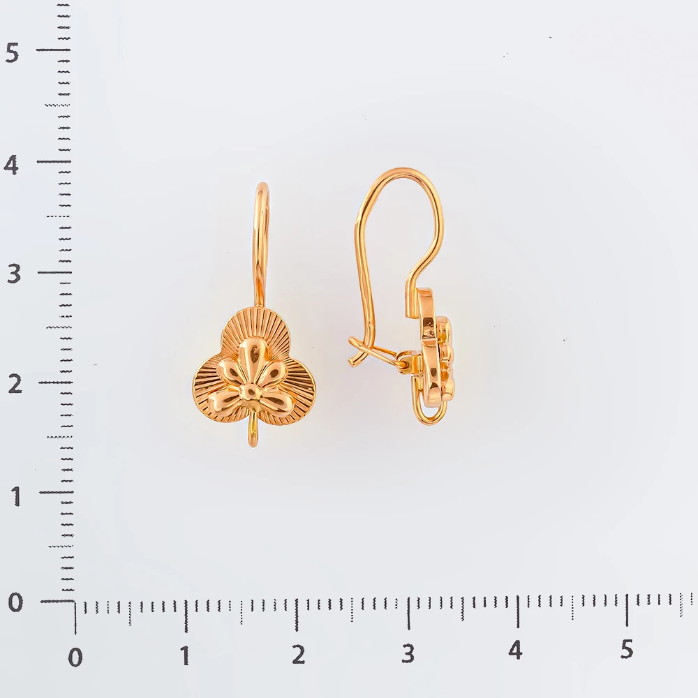 Серьги из красного золота 583 пробы