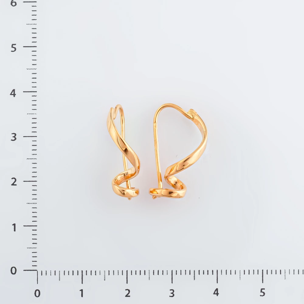 Серьги из красного золота 585 пробы