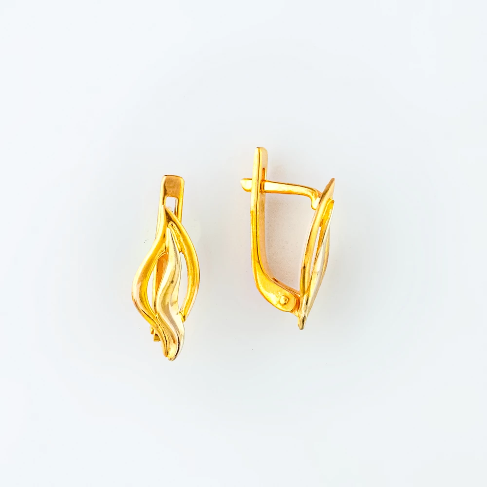 Серьги из красного золота 585 пробы