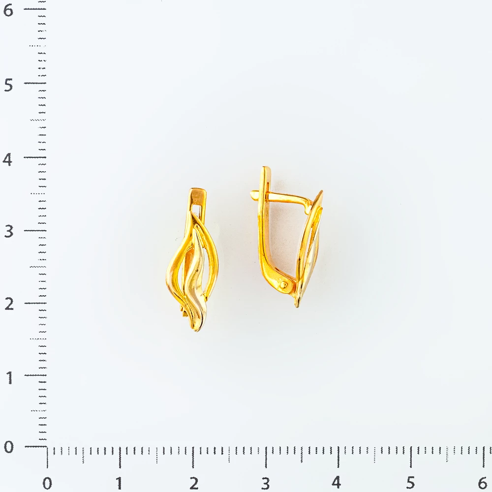 Серьги из красного золота 585 пробы