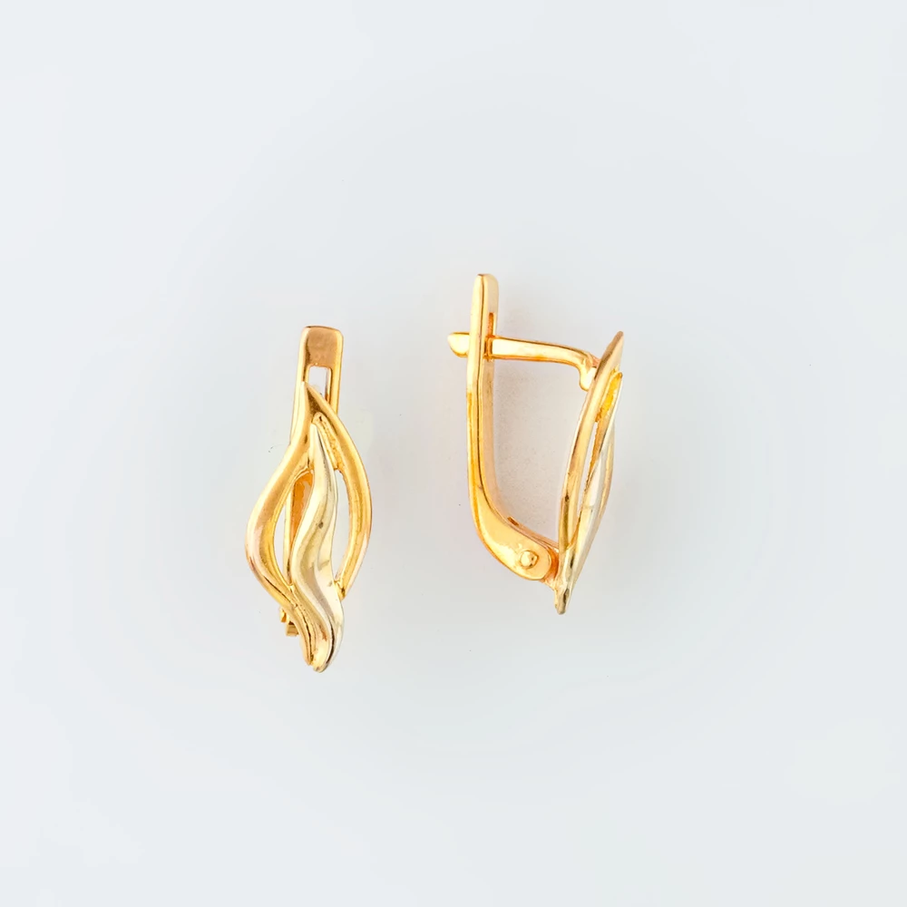 Серьги из красного золота 585 пробы