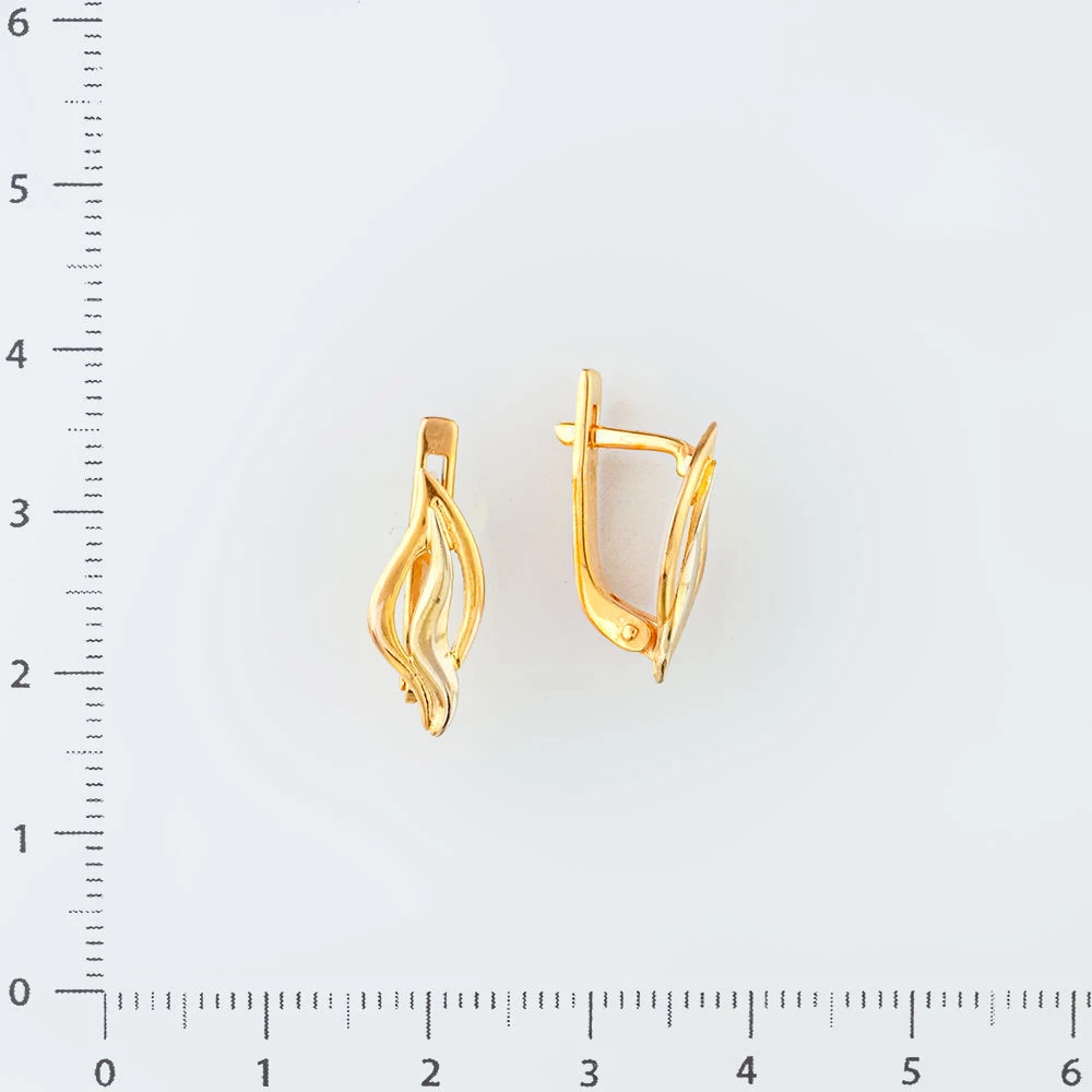 Серьги из красного золота 585 пробы
