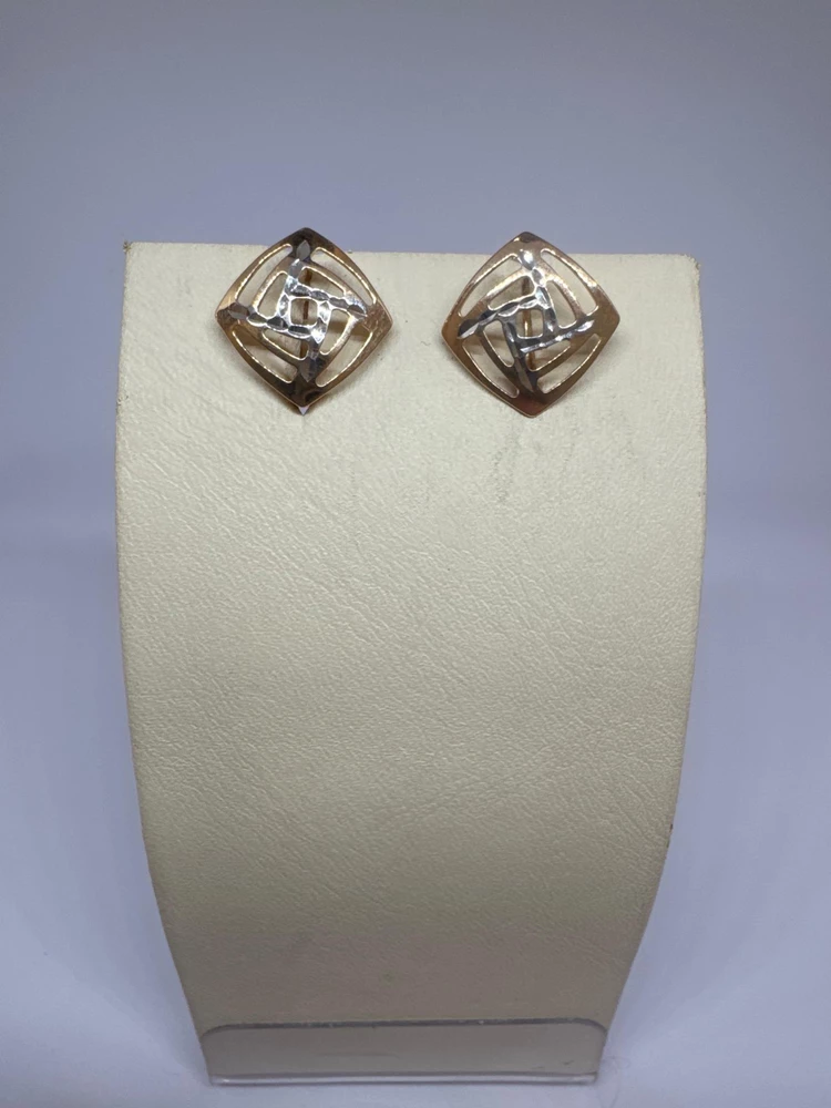 Серьги из красного золота 585 пробы