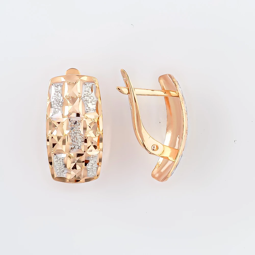 Серьги из красного золота 585 пробы