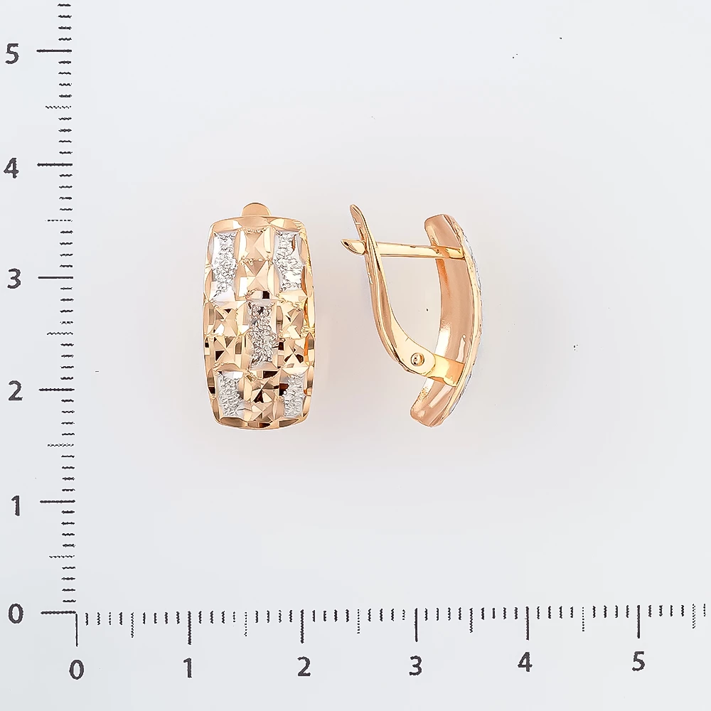 Серьги из красного золота 585 пробы