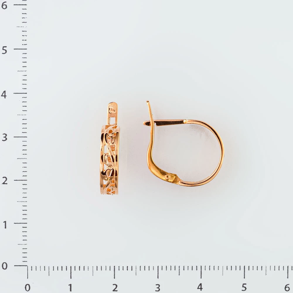 Серьги из красного золота 583 пробы