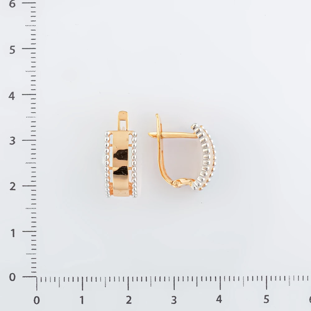 Серьги из красного золота 585 пробы