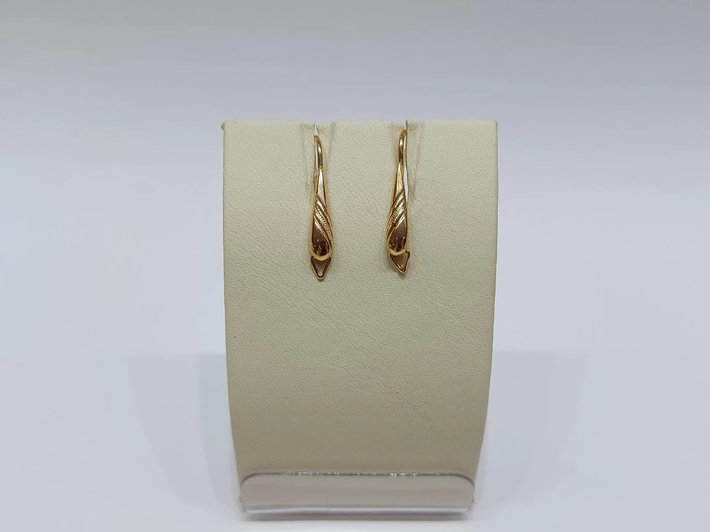 Серьги из красного золота 585 пробы