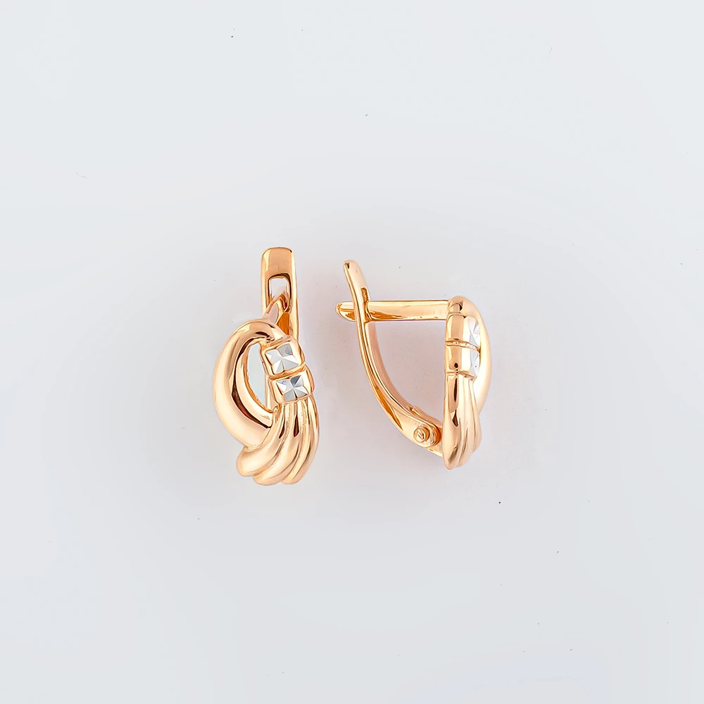 Серьги из красного золота 585 пробы