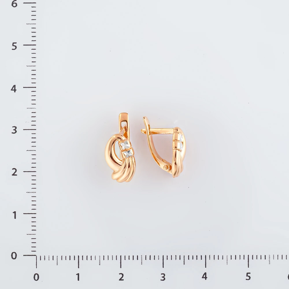 Серьги из красного золота 585 пробы