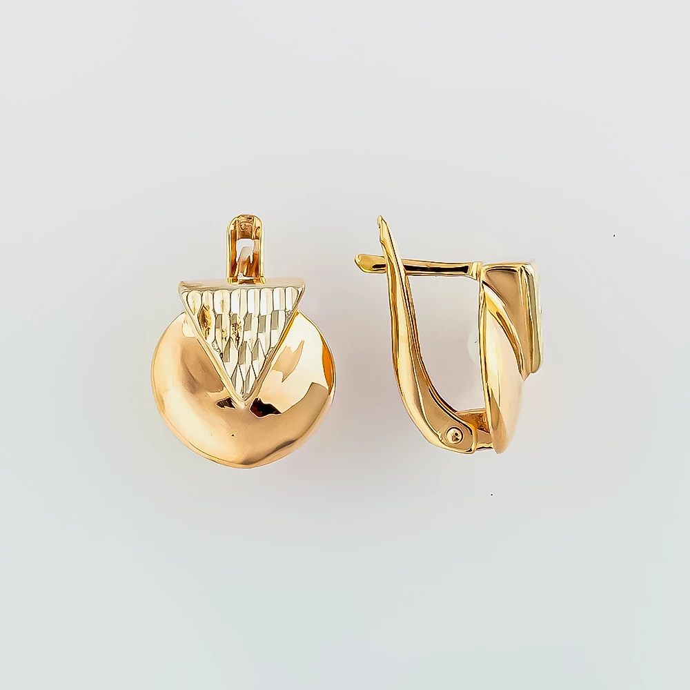 Серьги из красного золота 585 пробы