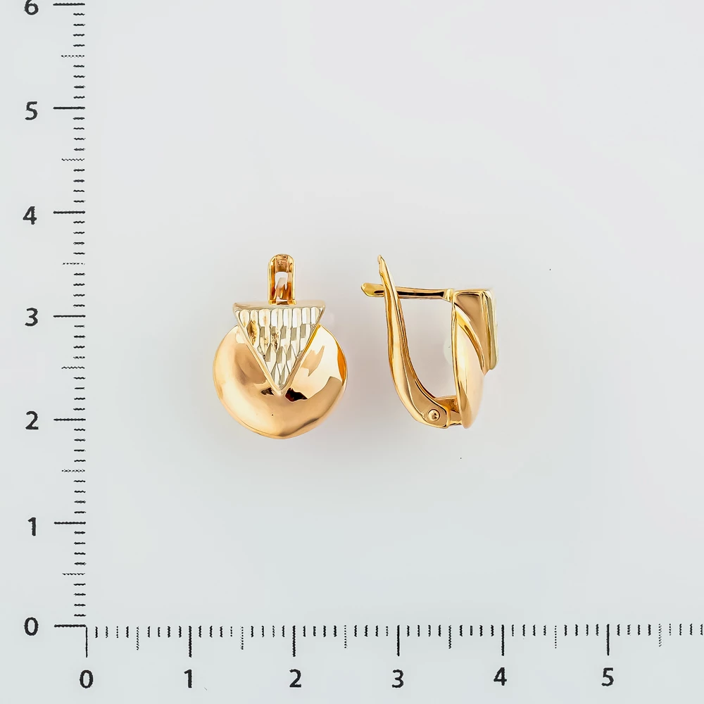 Серьги из красного золота 585 пробы