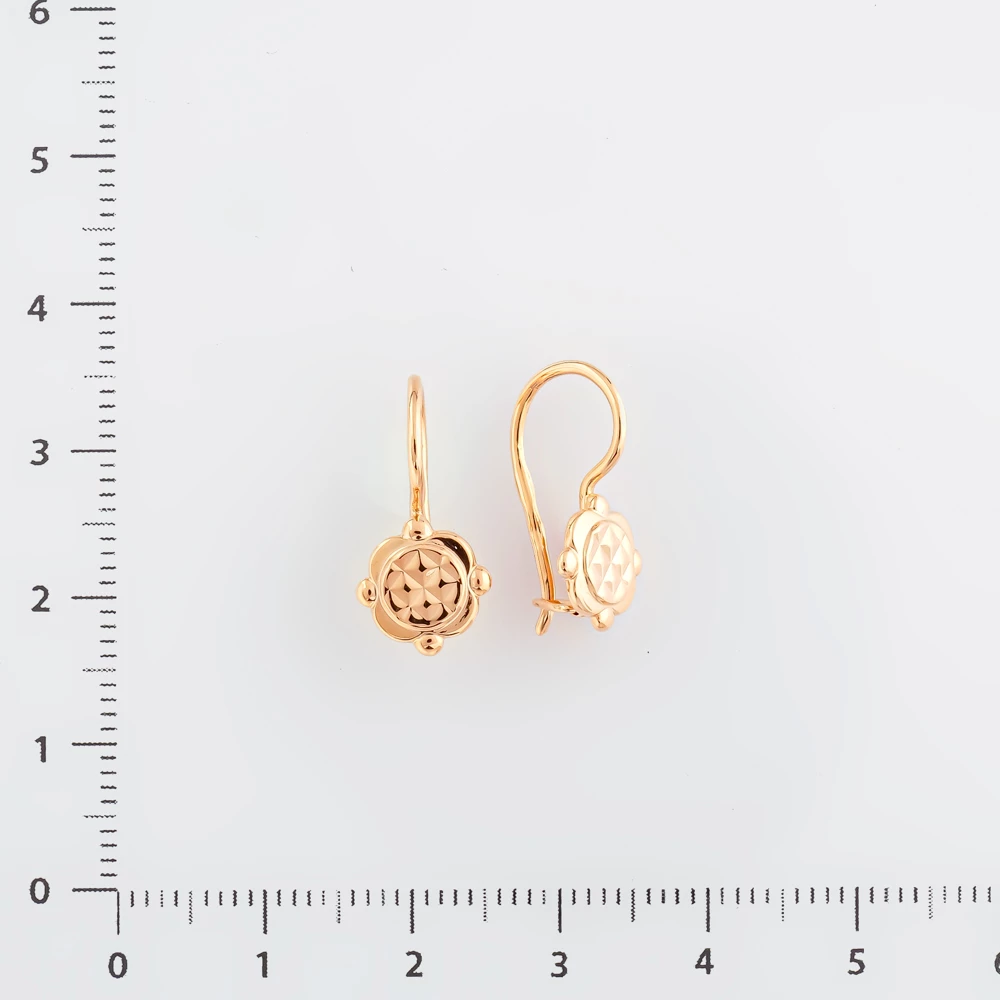 Серьги из красного золота 583 пробы