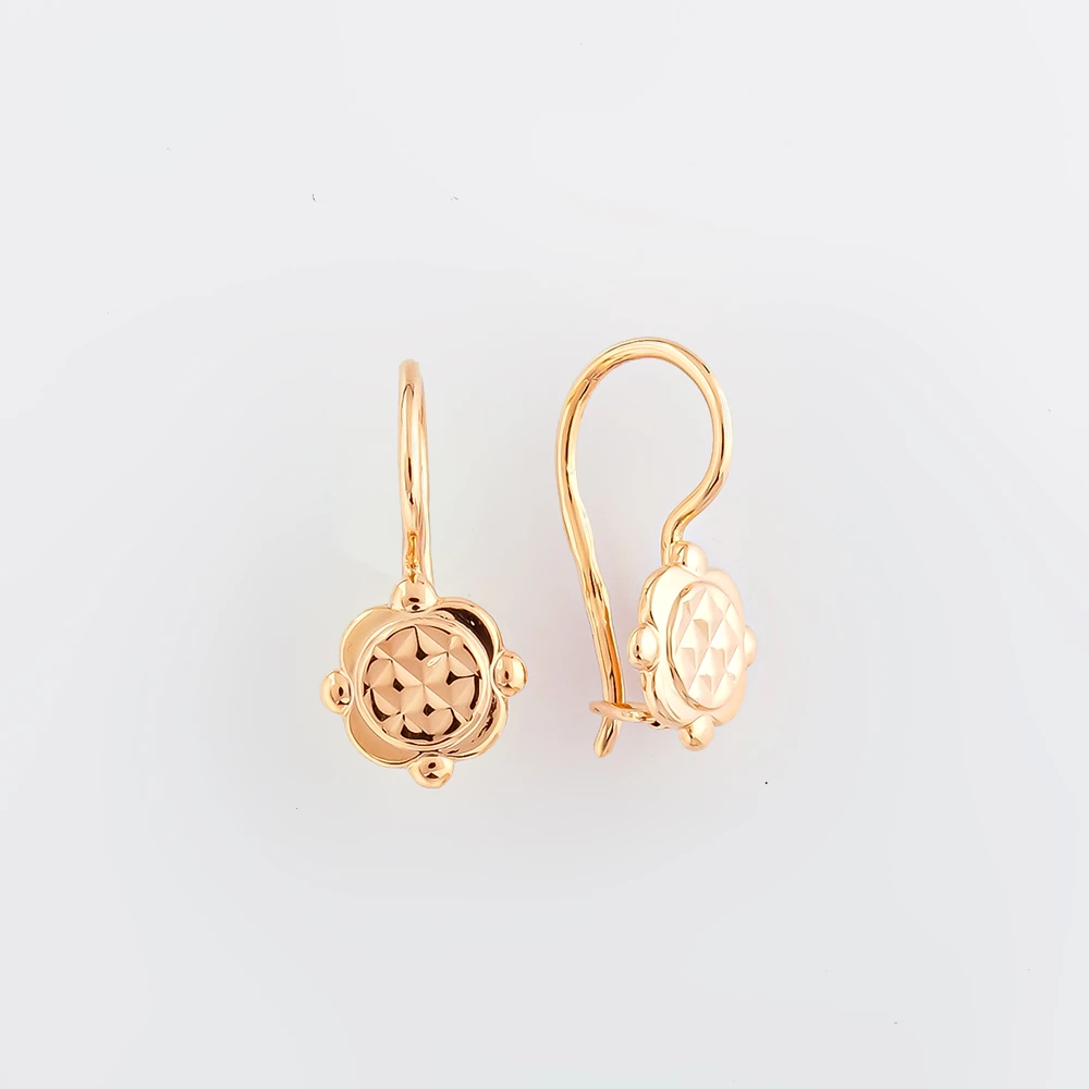 Серьги из красного золота 583 пробы