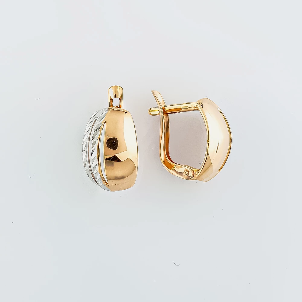 Серьги из красного золота 585 пробы