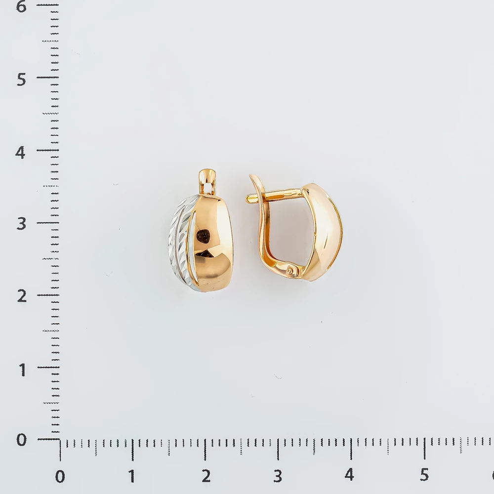 Серьги из красного золота 585 пробы