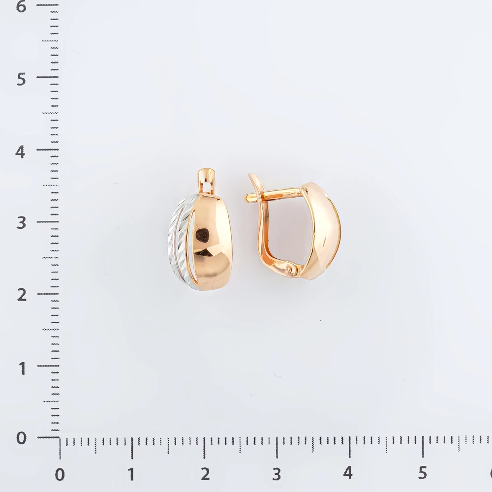 Серьги из красного золота 585 пробы
