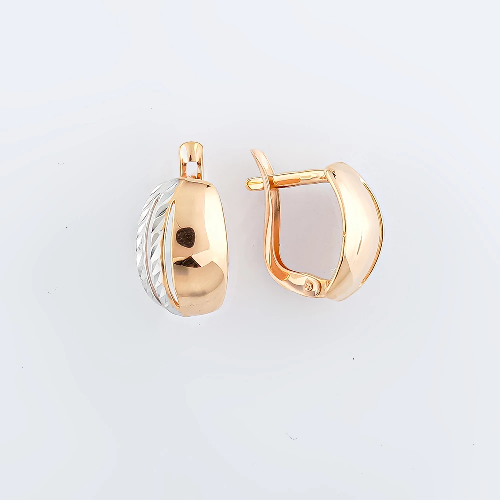 Серьги из красного золота 585 пробы