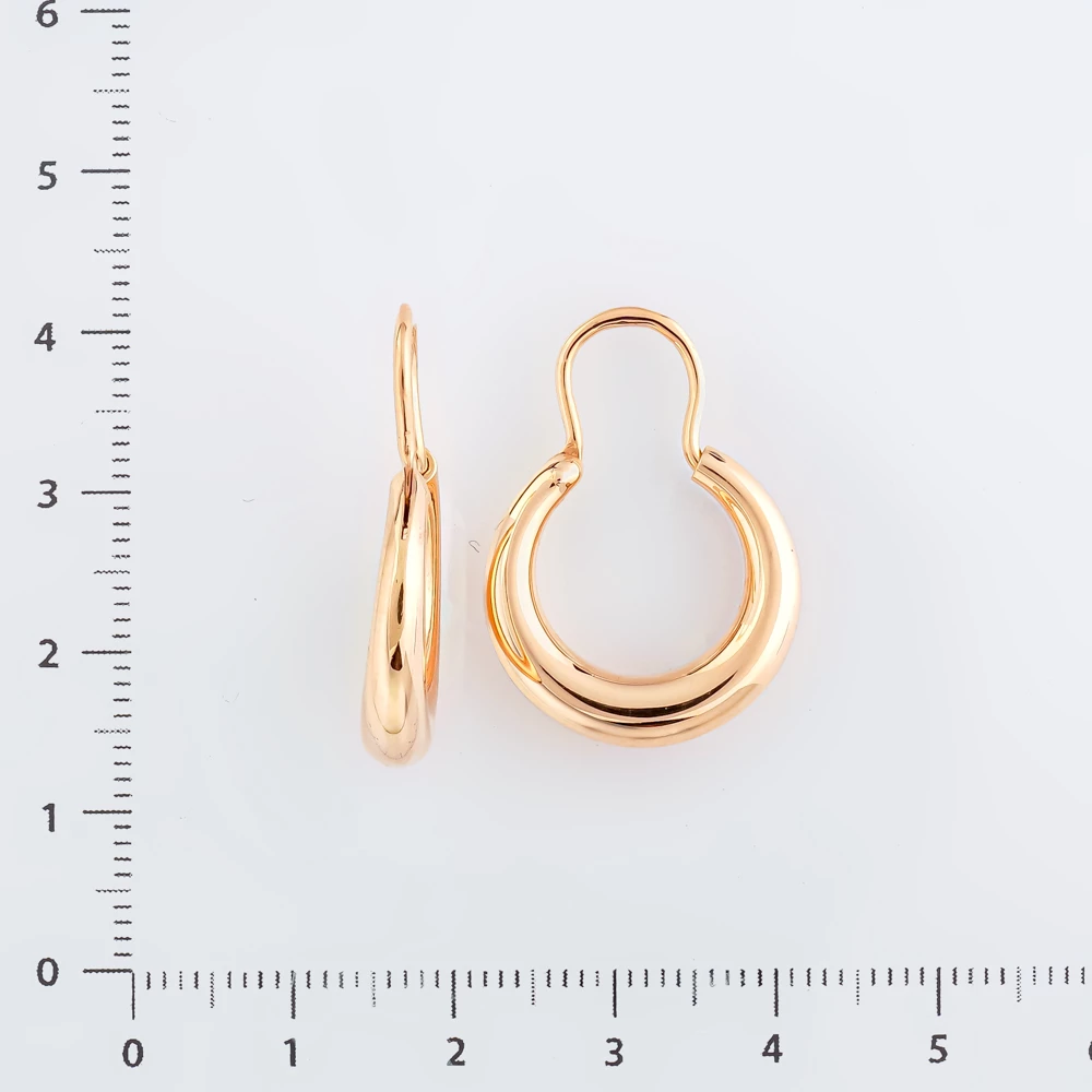 Серьги из красного золота 585 пробы