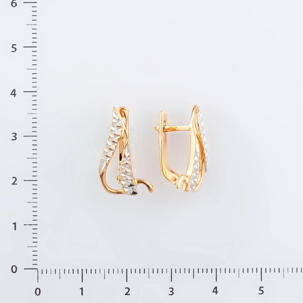 Серьги из красного золота 585 пробы