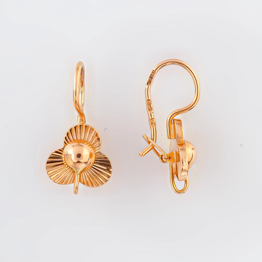 Серьги из красного золота 583 пробы