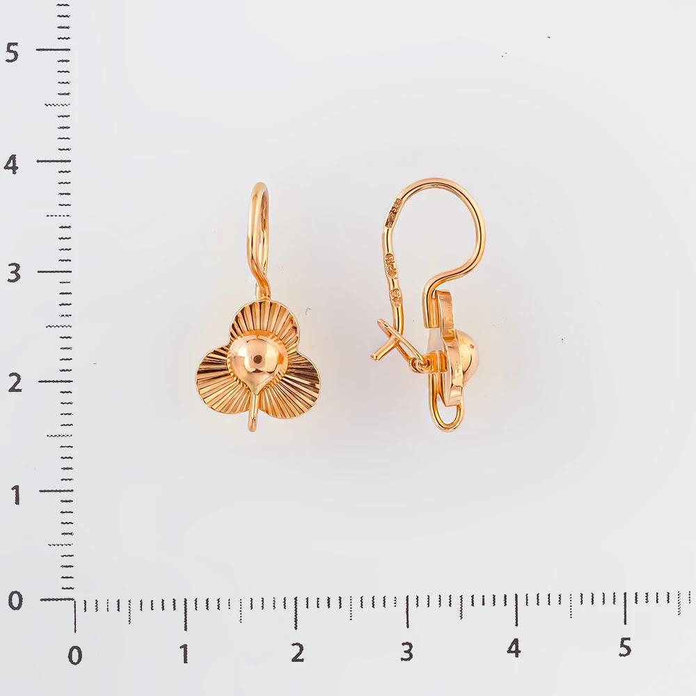 Серьги из красного золота 583 пробы