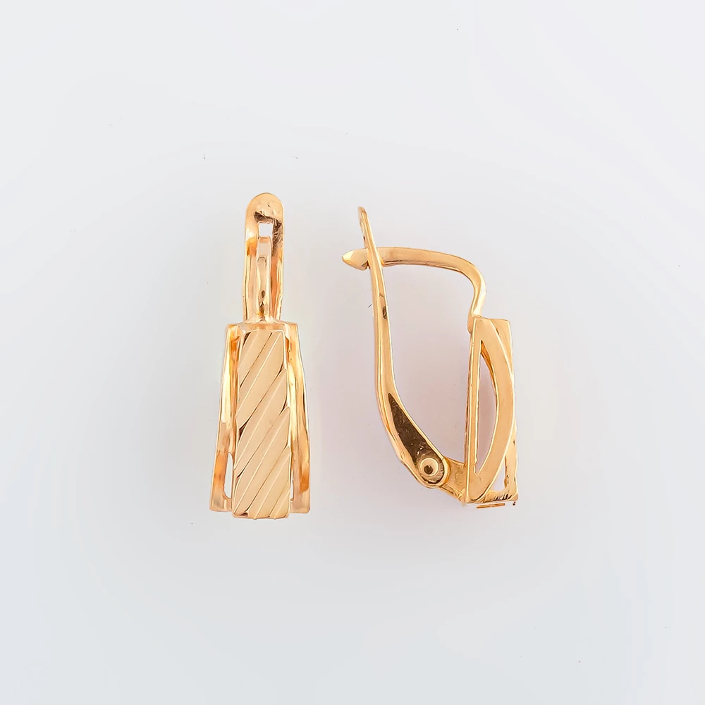 Серьги из красного золота 585 пробы