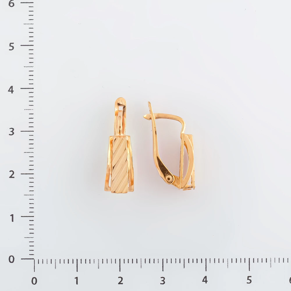 Серьги из красного золота 585 пробы