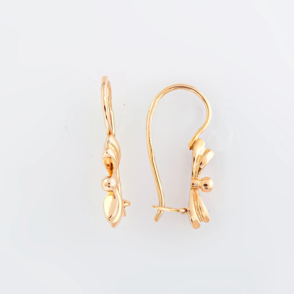 Серьги из красного золота 583 пробы