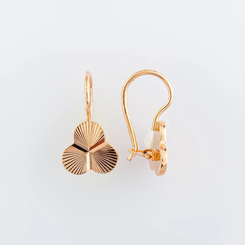 Серьги из красного золота 583 пробы