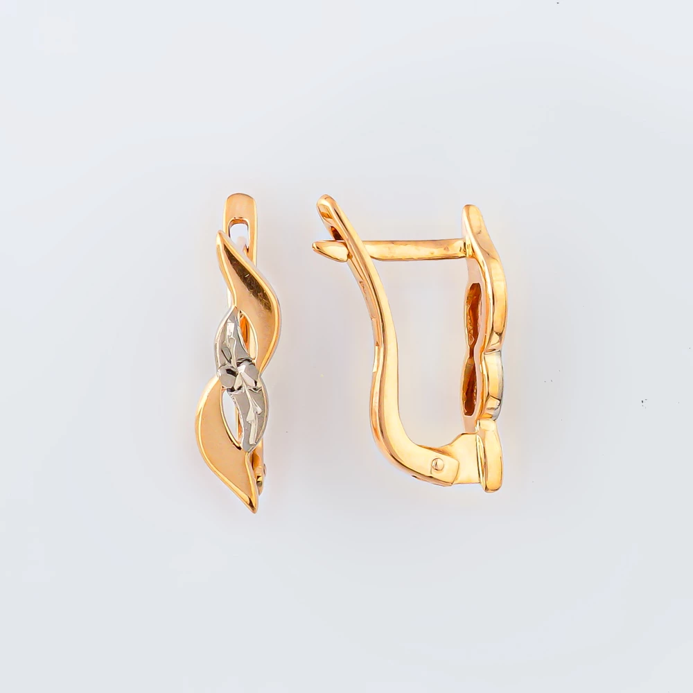 Серьги из красного золота 583 пробы