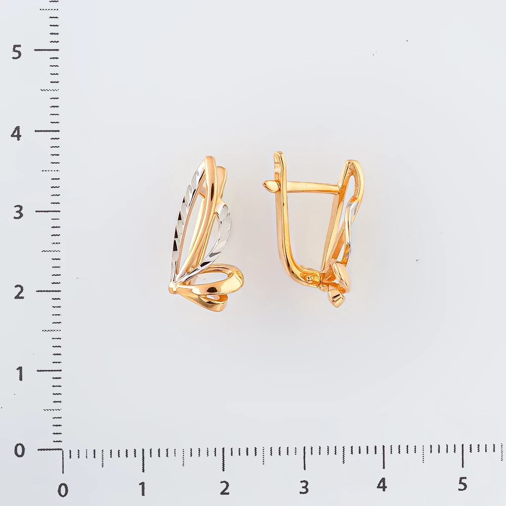 Серьги из красного золота 585 пробы